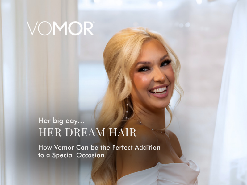 Her Fairytale Wedding Hair Came to Life With VoMor Extensions